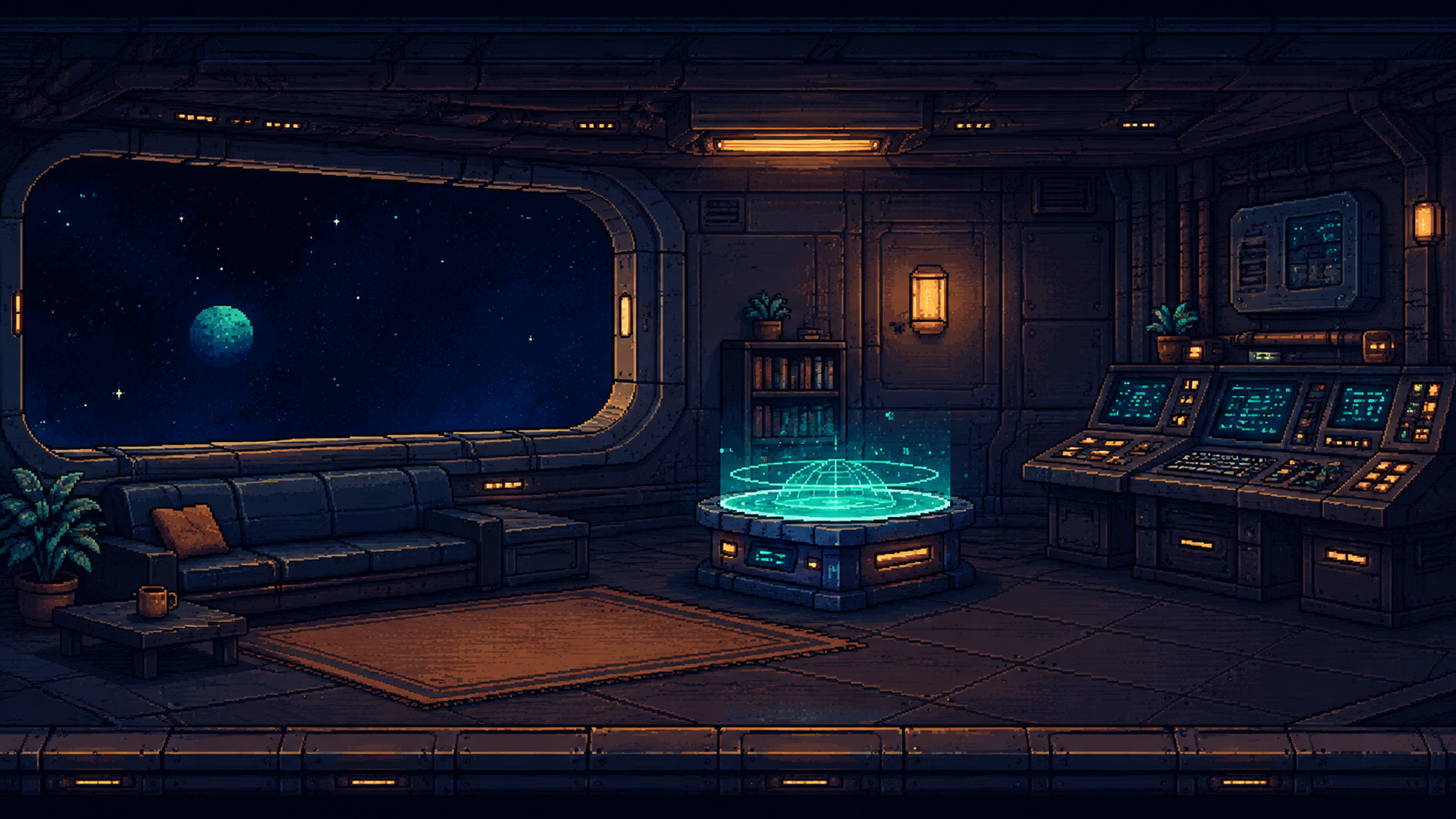 Starship 17-B bridge
